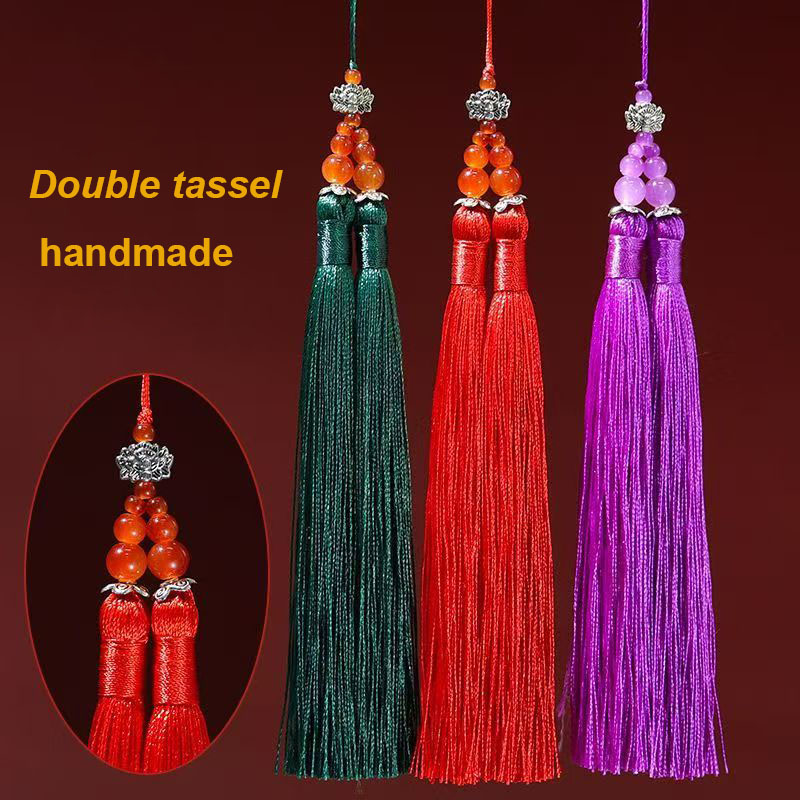 Home Textiles Suppliers - 1/2 Adet 15cm Çift Püsküllü Fırça
