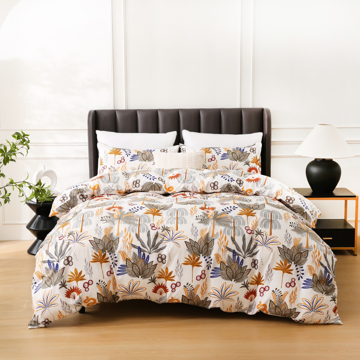 Home Textiles Manufacturer - Çok uluslu çiçek desenli Bohem baskılı