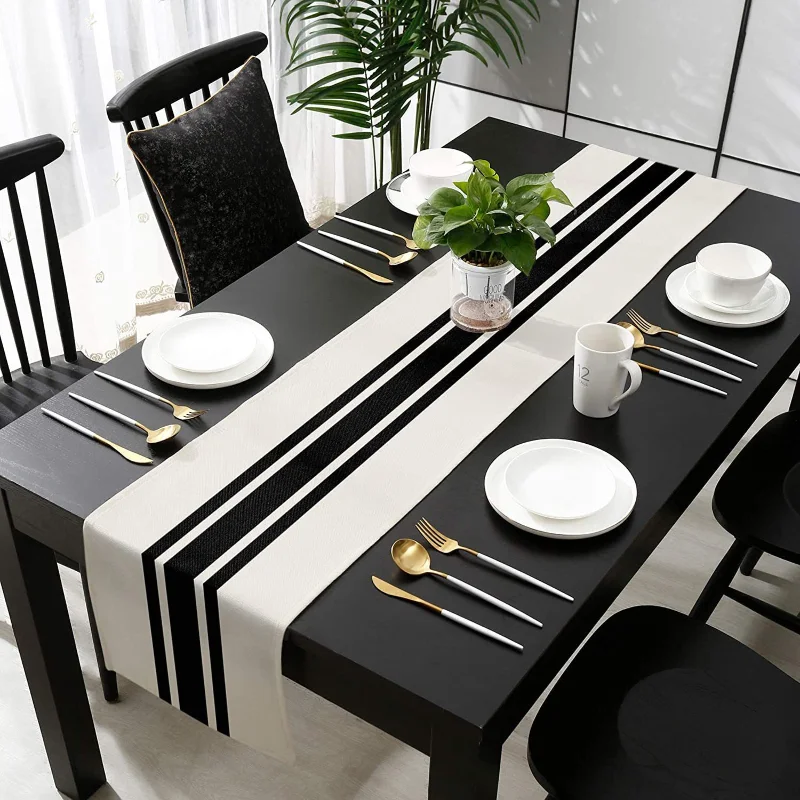 Yeni geometrik keten çizgili m - Home Textiles Plaid incelemesi ve fiyatı