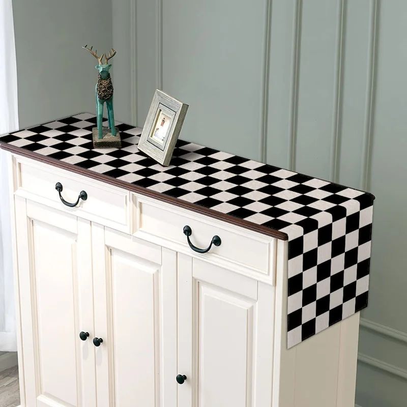 Yeni geometrik keten çizgili m - Home Textiles Plaid incelemesi ve fiyatı