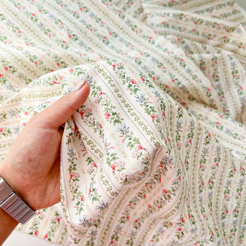 Vintage Çiçek Şerit Pamuklu Ku - Home Textiles Plaid incelemesi ve fiyatı