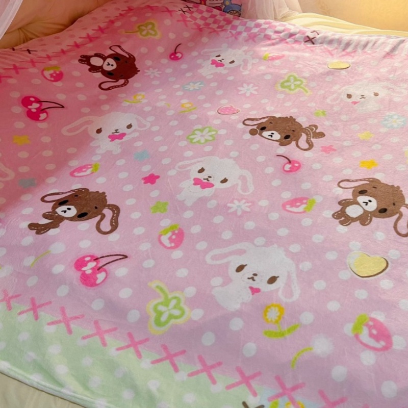 Sevimli Sugarbunnies Mercan Pe - Home Textiles Blanket incelemesi ve fiyatı