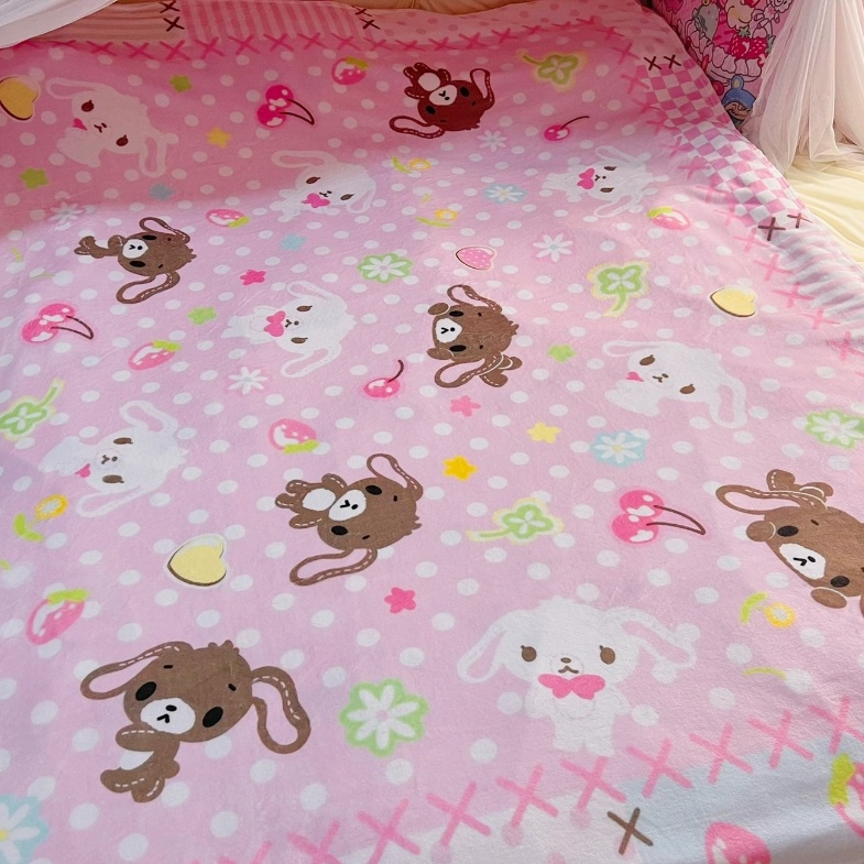 Sevimli Sugarbunnies Mercan Pe - Home Textiles Blanket incelemesi ve fiyatı