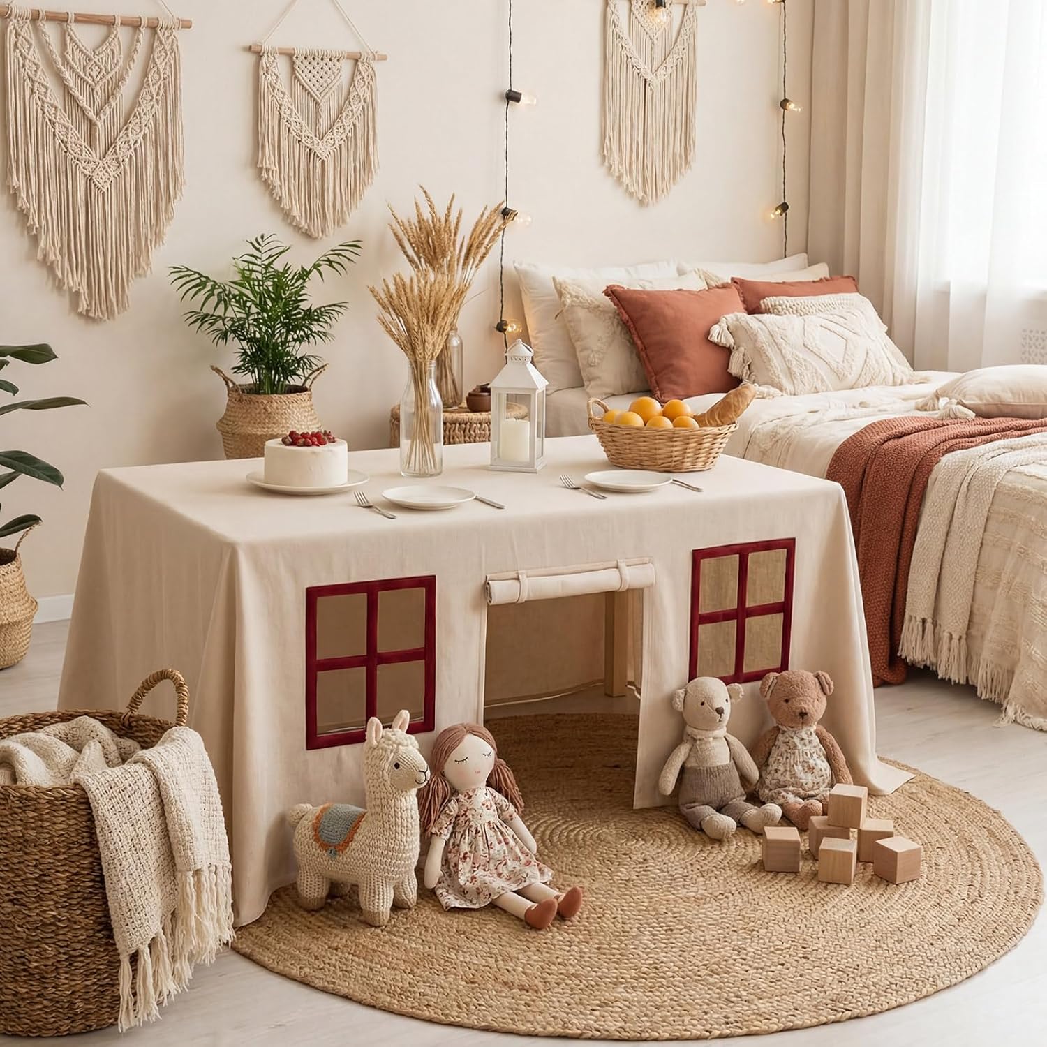 Büyük Masa Örtüsü Oyun Odası Ç - Home Textiles News incelemesi ve fiyatı